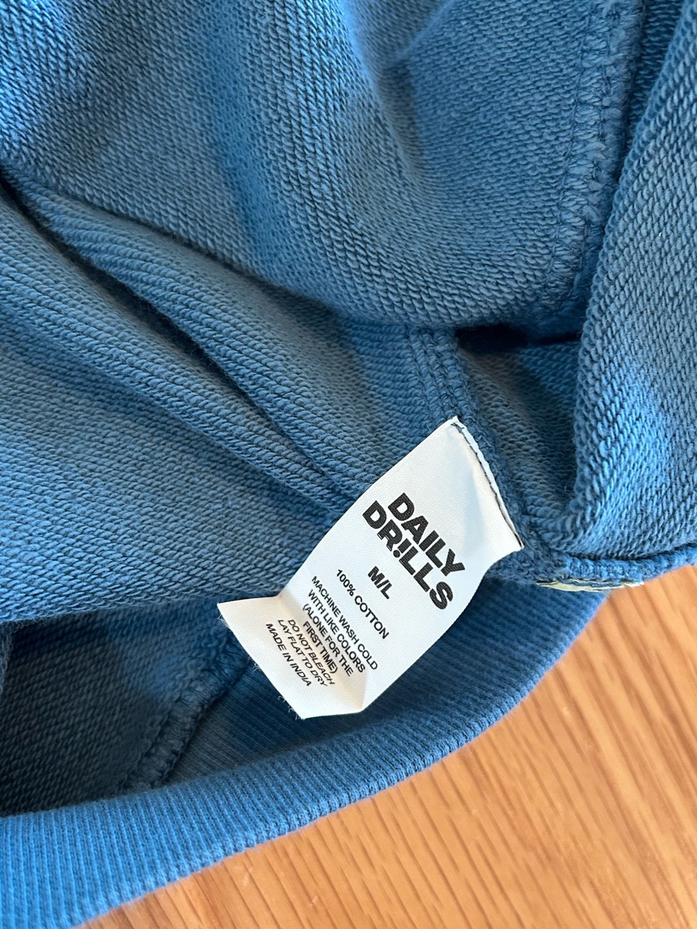 Daily Drills Oversized Daily Crew - Cabana + Navy with Tonal Patch Size M/L NWOT - Picture 9 of 12